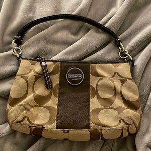Brown Coach Monogram Bag